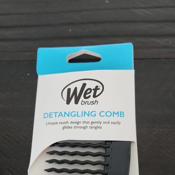 WET BRUSH Detangling Comb Wave Tooth Design Hair Tools Full Size Black - Picture 2 of 5
